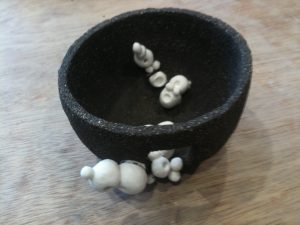 Colombins gres noir porcelaine